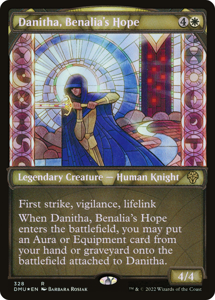 Danitha, Benalia's Hope (Textured Foil) (DMU-328) (Showcase) [Dominaria United] Foil