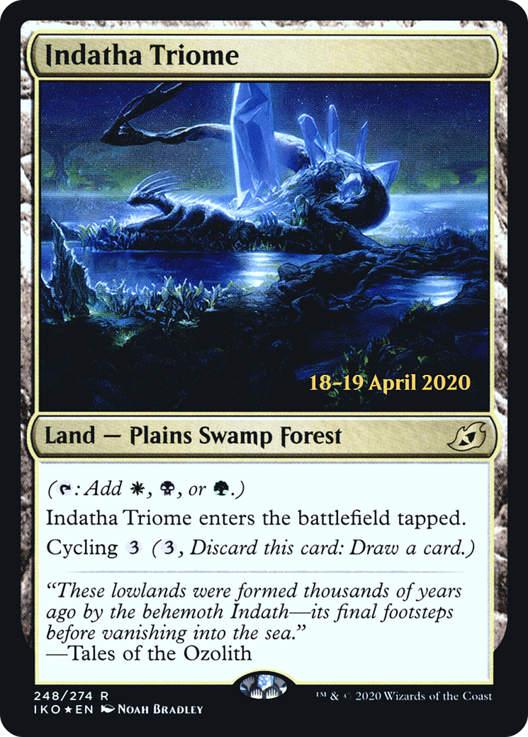 Indatha Triome (PRE-248S) [Ikoria: Lair of Behemoths Promos] Foil