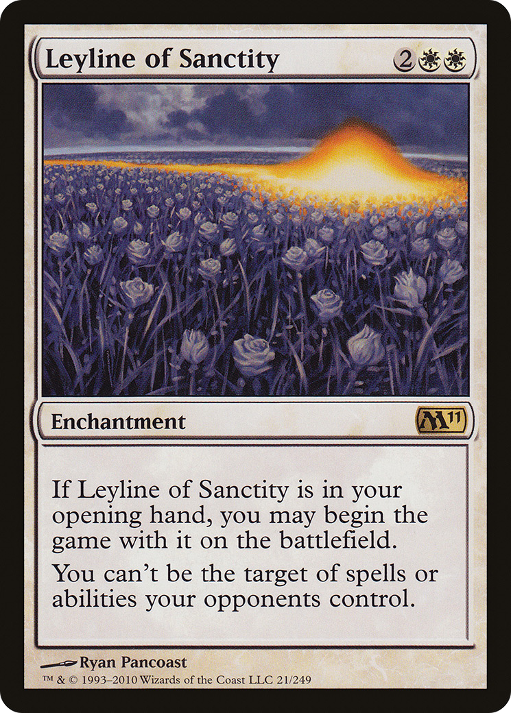 Leyline of Sanctity (M11-021) [Magic 2011]