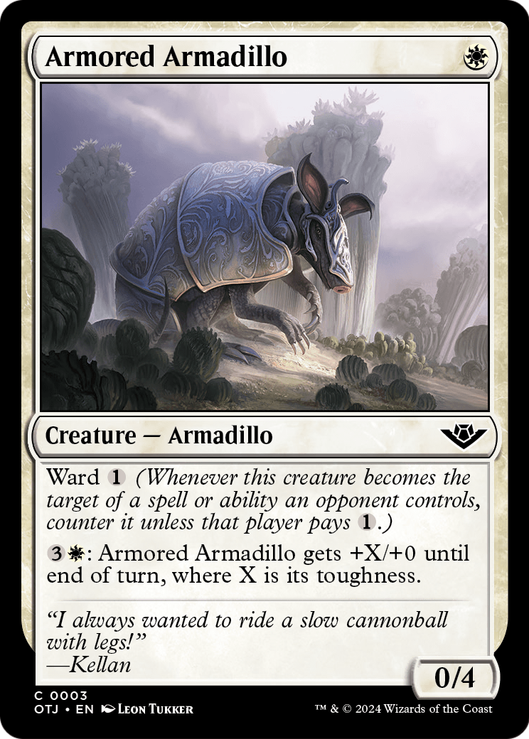 Armored Armadillo (OTJ-003) [Outlaws of Thunder Junction]