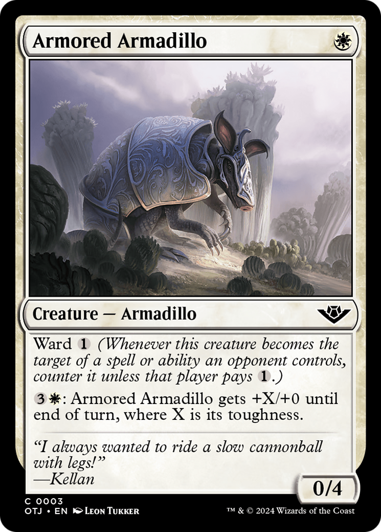 Armored Armadillo (OTJ-003) [Outlaws of Thunder Junction]