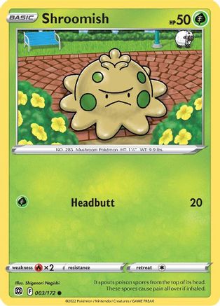 Shroomish 3/172 - [SWSH09 Brilliant Stars] Reverse Holofoil