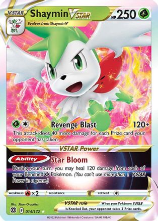 Shaymin VSTAR 14/172 - [SWSH09 Brilliant Stars] Holofoil