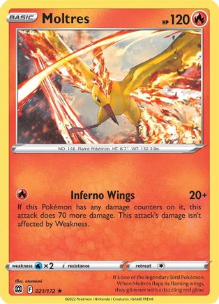 Moltres 21/172 - [SWSH09 Brilliant Stars] Holofoil