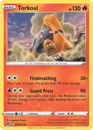 Torkoal 23/172 - [SWSH09 Brilliant Stars]