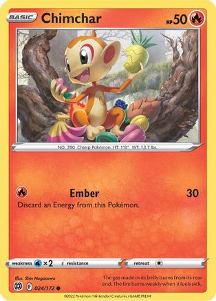 Chimchar 24/172 - [SWSH09 Brilliant Stars]