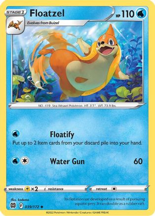 Floatzel 39/172 - [SWSH09 Brilliant Stars]