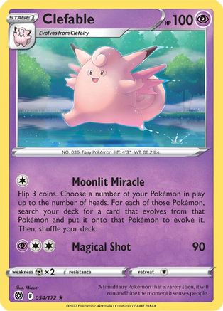 Clefable 54/172 - [SWSH09 Brilliant Stars]