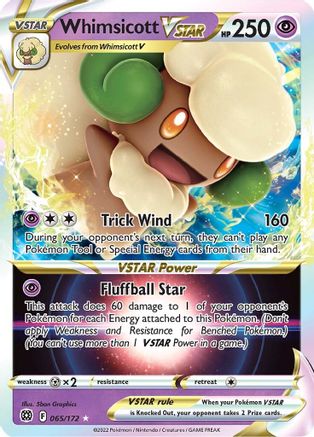 Whimsicott VSTAR 65/172 - [SWSH09 Brilliant Stars] Holofoil
