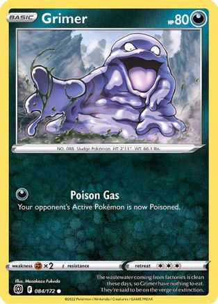 Grimer 84/172 - [SWSH09 Brilliant Stars] Reverse Holofoil