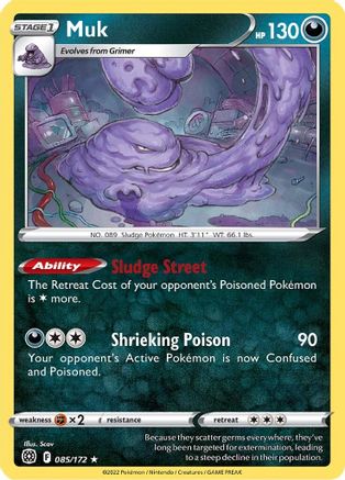 Muk 85/172 - [SWSH09 Brilliant Stars]