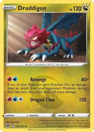 Druddigon 113/172 - [SWSH09 Brilliant Stars] Reverse Holofoil