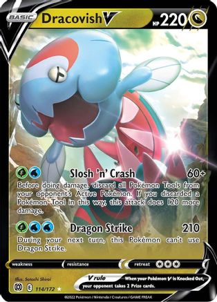 Dracovish V 114/172 - [SWSH09 Brilliant Stars] Holofoil