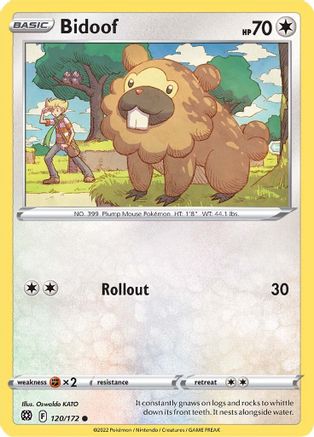 Bidoof 120/172 - [SWSH09 Brilliant Stars] Reverse Holofoil