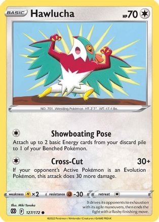 Hawlucha 127/172 - [SWSH09 Brilliant Stars] Reverse Holofoil