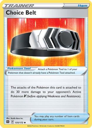 Choice Belt 135/172 - [SWSH09 Brilliant Stars] Reverse Holofoil