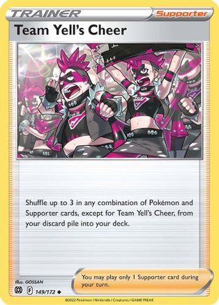 Team Yell's Cheer 149/172 - [SWSH09 Brilliant Stars] Reverse Holofoil