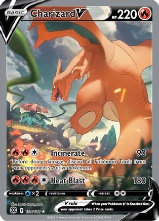 Charizard V (Alternate Full Art) 154/172 - [SWSH09 Brilliant Stars] Holofoil