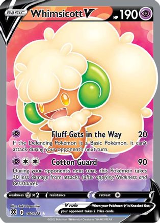 Whimsicott V (Full Art) 160/172 - [SWSH09 Brilliant Stars] Holofoil