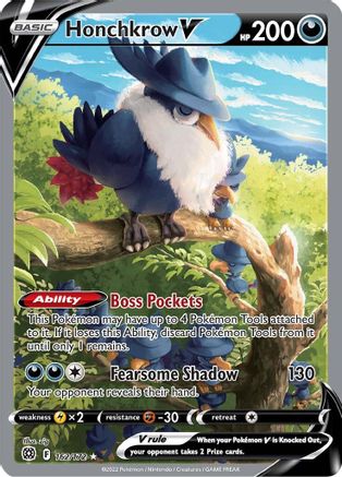 Honchkrow V (Alternate Full Art) 162/172 - [SWSH09 Brilliant Stars] Holofoil