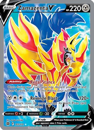 Zamazenta V (Full Art) 163/172 - [SWSH09 Brilliant Stars] Holofoil