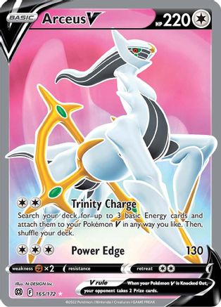 Arceus V (Full Art) 165/172 - [SWSH09 Brilliant Stars] Holofoil