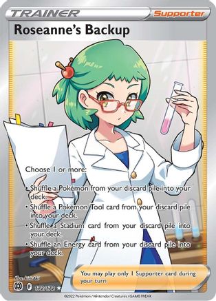 Roseanne's Backup (Full Art) 172/172 - [SWSH09 Brilliant Stars] Holofoil