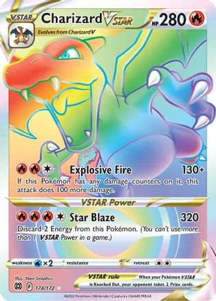Charizard VSTAR (Secret) 174/172 - [SWSH09 Brilliant Stars] Holofoil