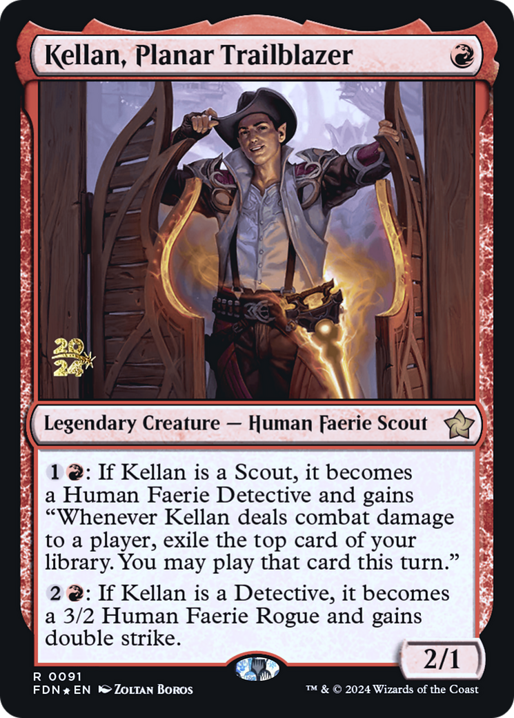 Kellan, Planar Trailblazer (PRE-91S) [Foundations Promos] Foil