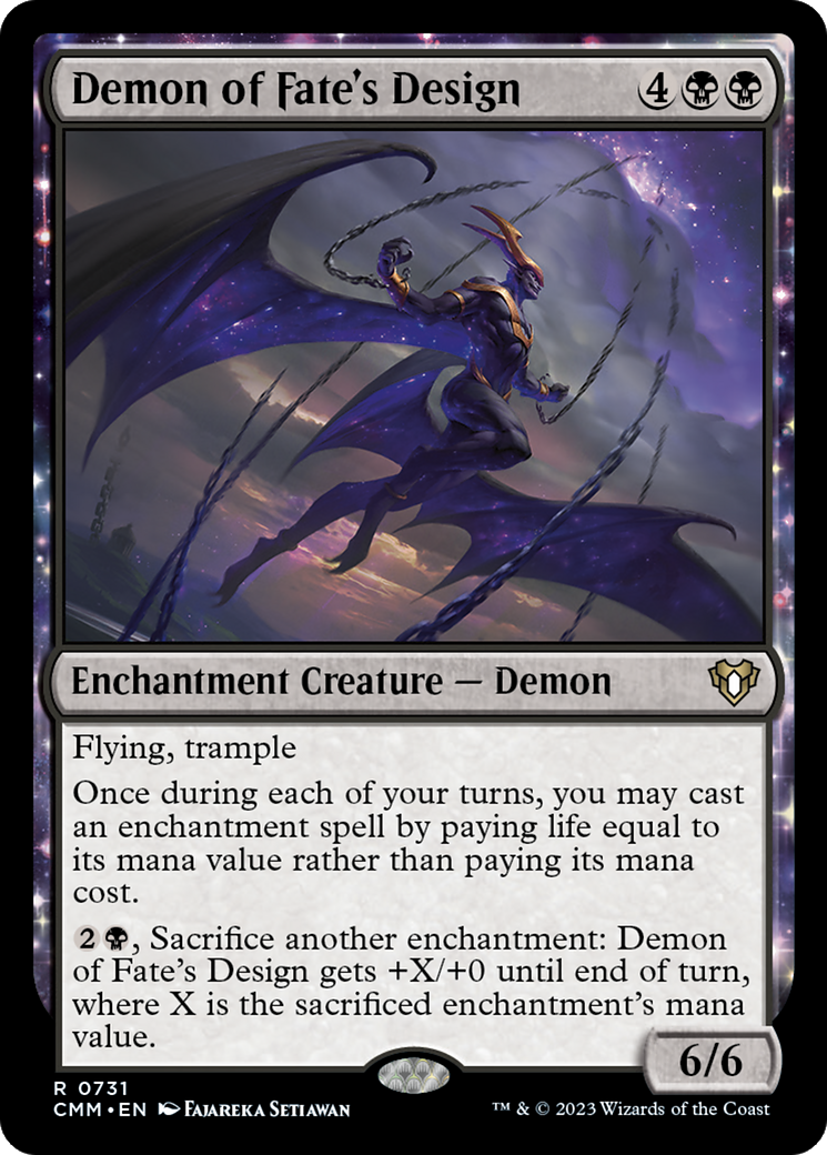 Demon of Fate's Design (CMM-731) [Commander Masters]: (enchantment)