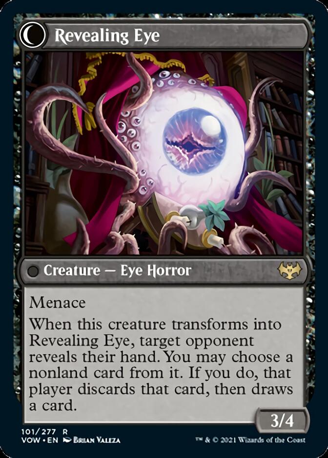 Concealing Curtains // Revealing Eye (VOW-101) [Innistrad: Crimson Vow]: (Double Faced Transform) Foil