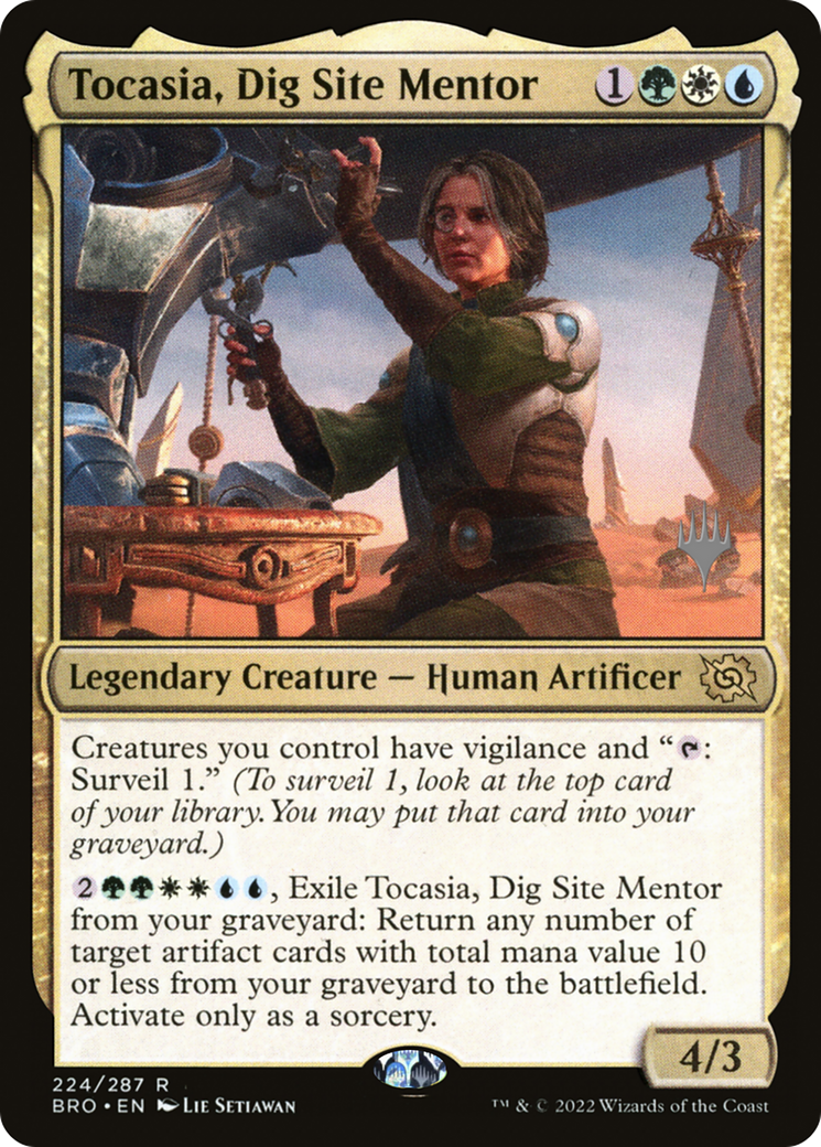 Tocasia, Dig Site Mentor (PPBRO-224) [Promo Pack: The Brothers' War Promos]