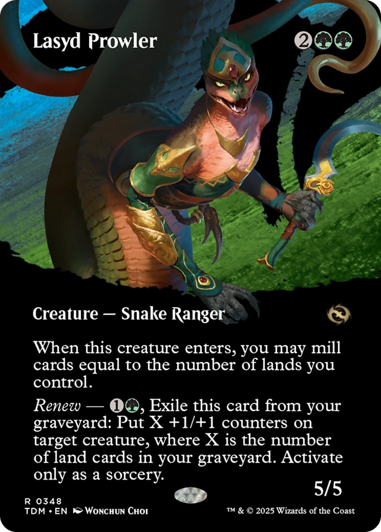 Lasyd Prowler (TDM-348) [Tarkir: Dragonstorm]: (Showcase) (Borderless) Foil