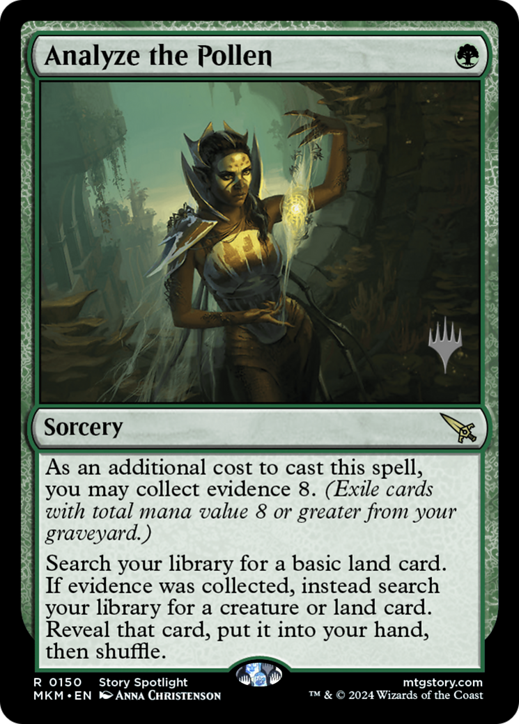 Analyze the Pollen (PPMKM-150P) [Murders at Karlov Manor Promos] Foil