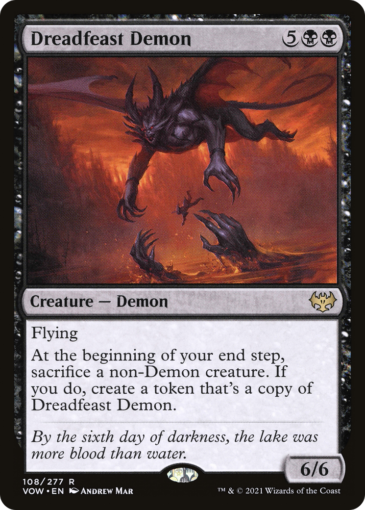 Dreadfeast Demon (VOW-108) [Innistrad: Crimson Vow]
