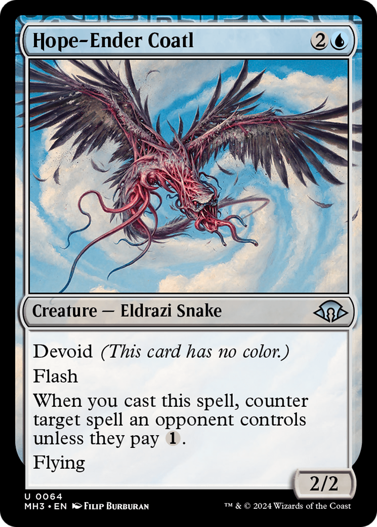 Hope-Ender Coatl (MH3-064) [Modern Horizons 3]: (devoid)