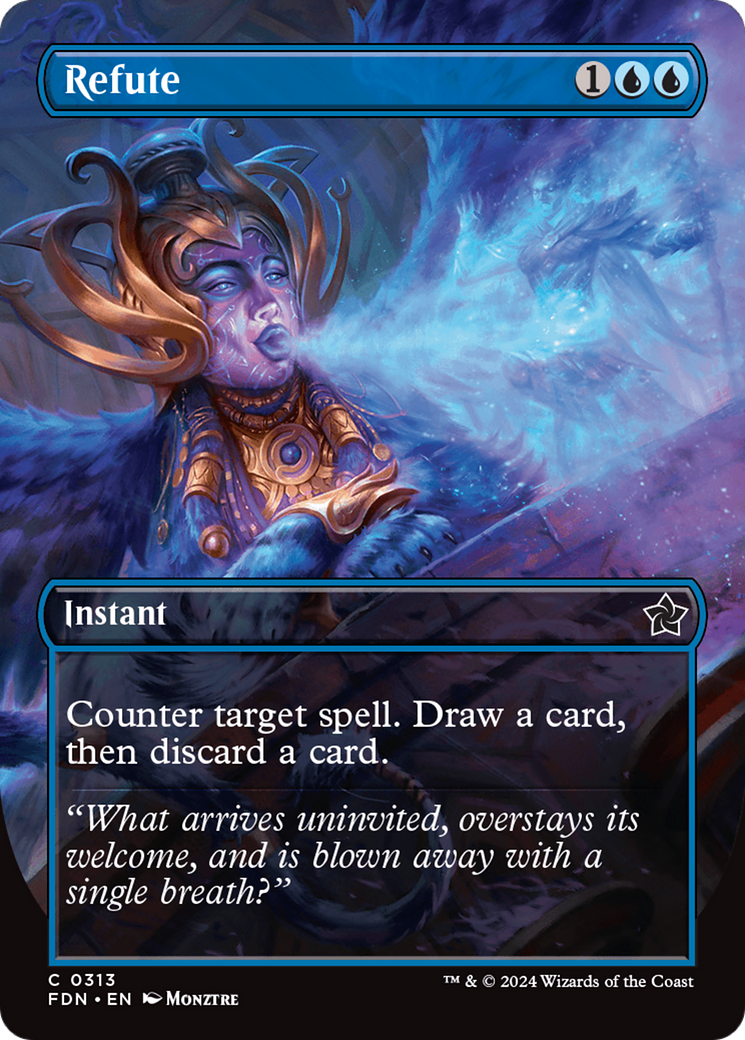 Refute (FDN-313) [Foundations] (Borderless) Foil