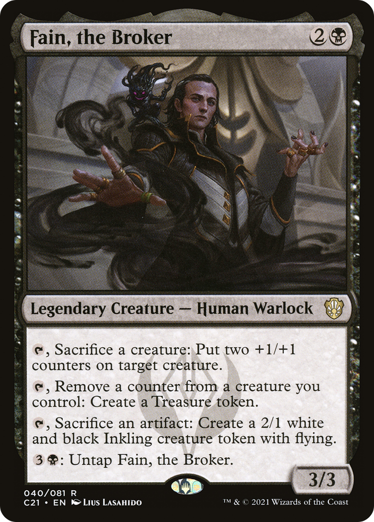 Fain, the Broker (C21-040) [Commander 2021]