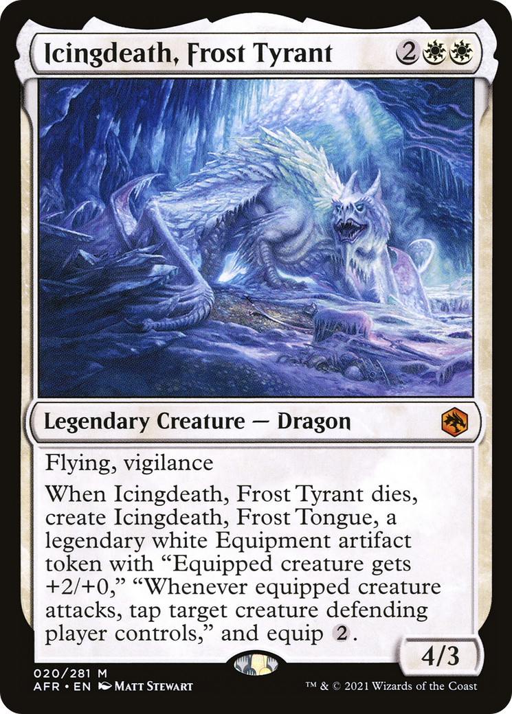 Icingdeath, Frost Tyrant (AFR-020) [Adventures in the Forgotten Realms] Foil