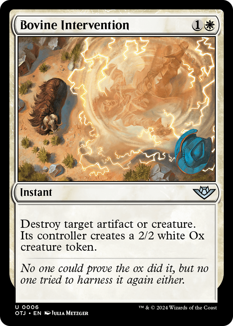 Bovine Intervention (OTJ-006) [Outlaws of Thunder Junction] Foil