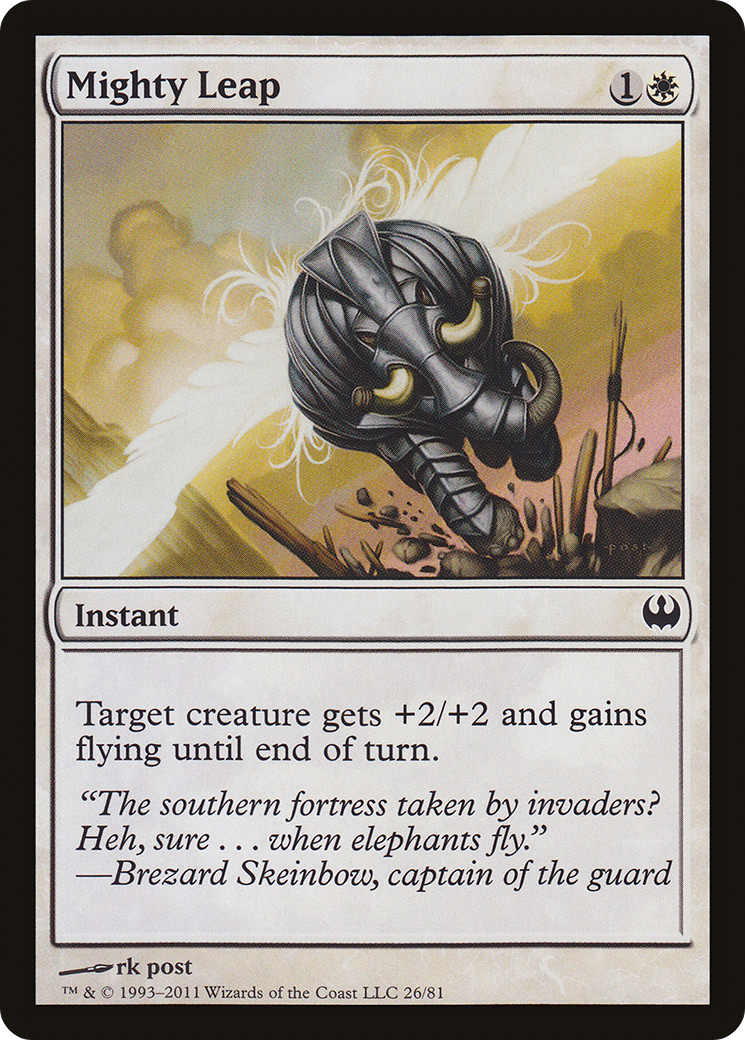 Mighty Leap (DDG-026) [Duel Decks: Knights vs. Dragons]