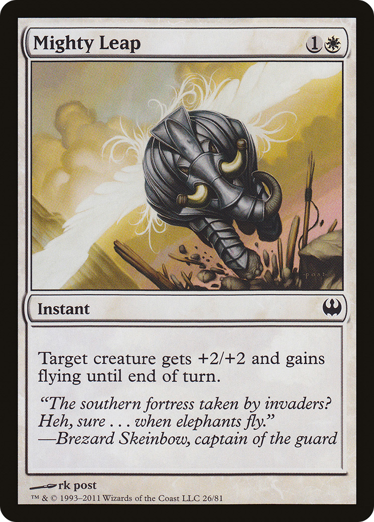 Mighty Leap (DDG-026) [Duel Decks: Knights vs. Dragons]