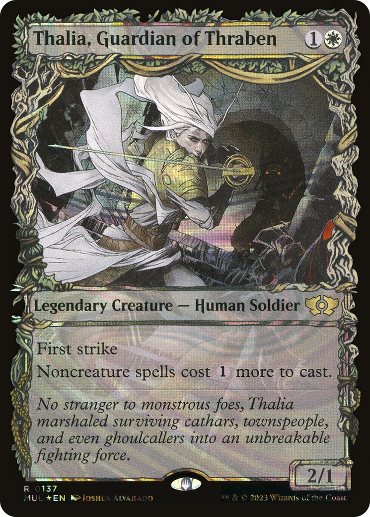 Thalia, Guardian of Thraben (MUL-137) [Multiverse Legends]: (Showcase) Foil