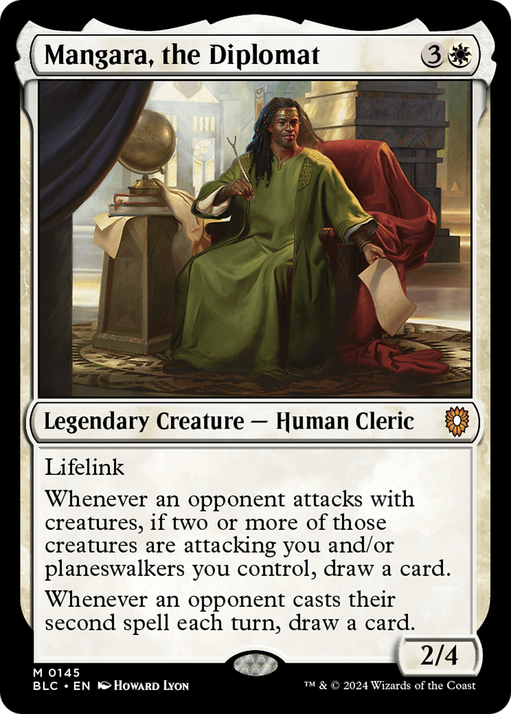 Mangara, the Diplomat (BLC-145) [Bloomburrow Commander]