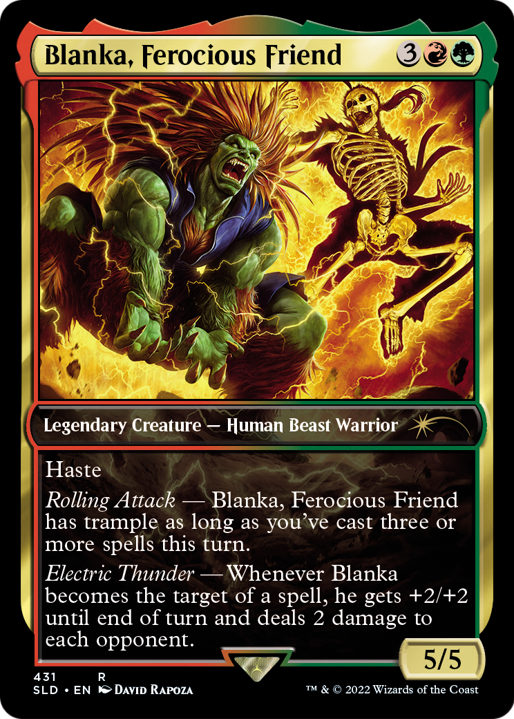 Blanka, Ferocious Friend (SLD-431) [Secret Lair Drop]
