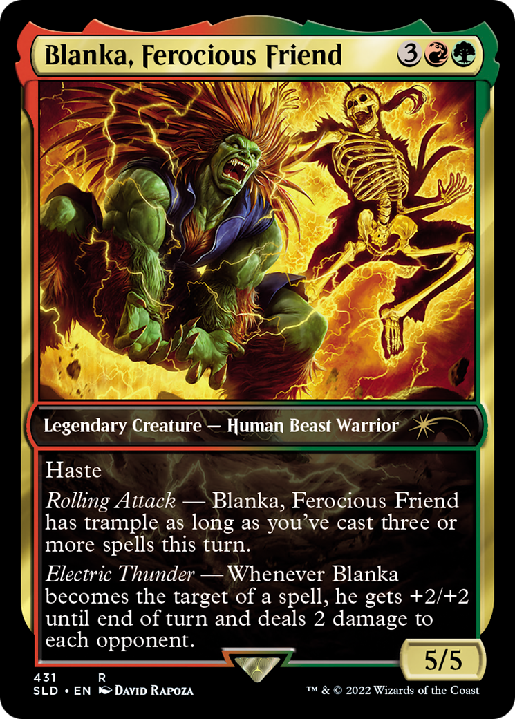 The Howling Abomination (SLD-431) [Secret Lair Drop] / Blanka, Ferocious Friend Foil