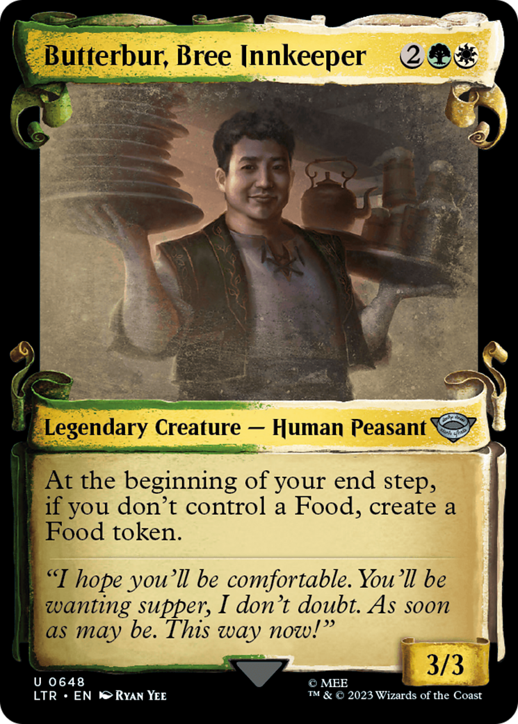Butterbur, Bree Innkeeper (Showcase Scrolls) (LTR-648) [The Lord of the Rings: Tales of Middle-earth]