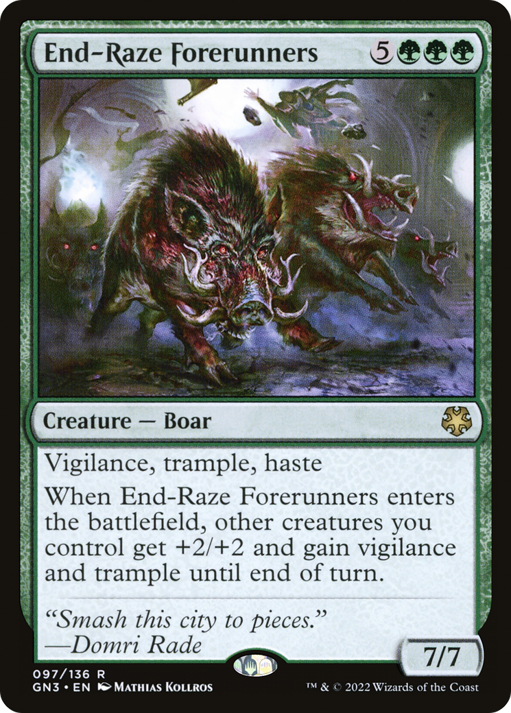 End-Raze Forerunners (GN3-097) [Game Night: Free-for-All]