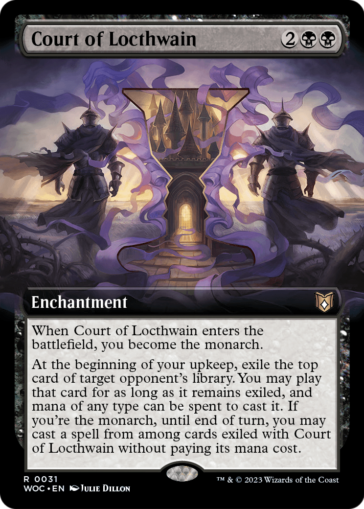 Court of Locthwain (Extended Art) (WOC-031) [Wilds of Eldraine Commander]