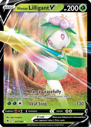 Hisuian Lilligant V 17/189 - [SWSH10 Astral Radiance] Holofoil